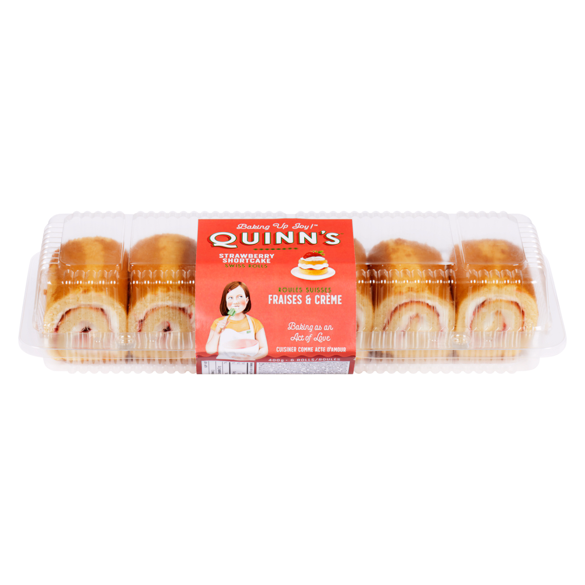 Roulés suisses fraises & crème