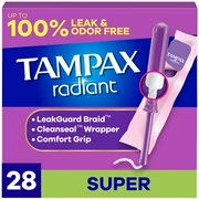 Tampons non parfumés avec applicateur en plastique degré d'absorbtion Super