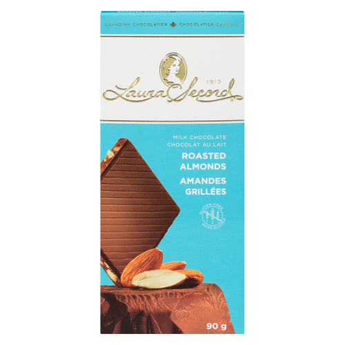 Laura Secord Barre de chocolat amandes grillées 90 g