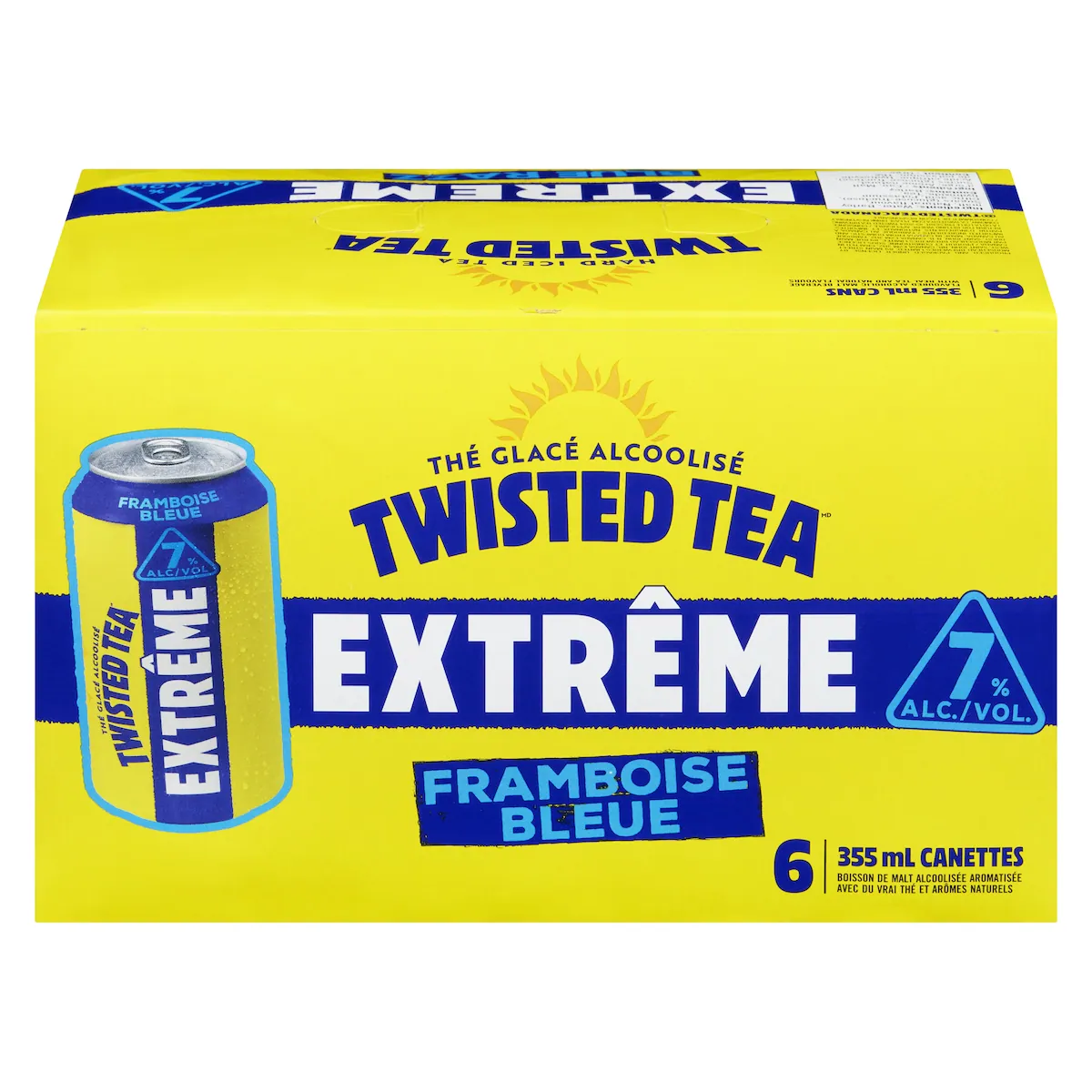 Thé glacé alcoolisé framboise bleue (Pièce didentité requise au moment du ramassage)