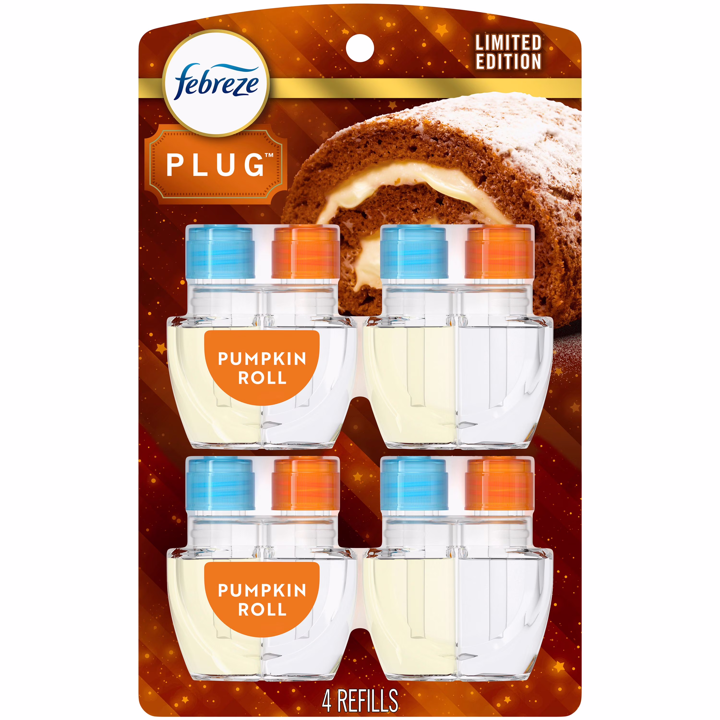 Febreze prise  recharge quadruple pommes à la cannelle   (3.5 oz liq.). é.-u.. epdc
