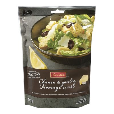 Gros croûtons à l’ail et au fromage