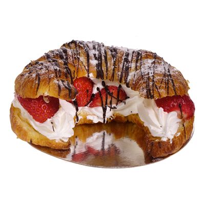 Croissant garni à la vanille