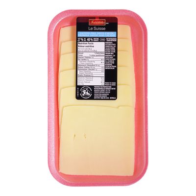 Fromage suisse canadien tranché