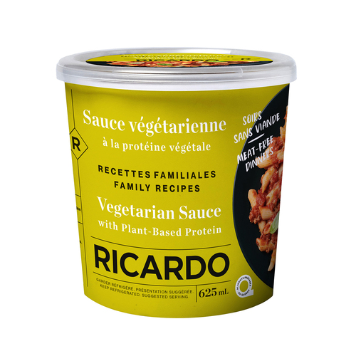 RICARDO Sauce végétarienne aux protéines végétales 625 ml