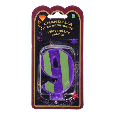 Chandelle d'anniversaire Numéro 9