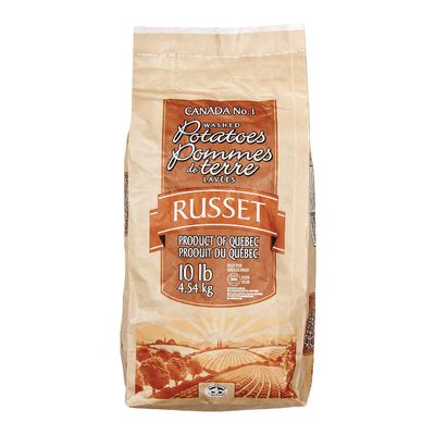 Pommes de terre Russet lavées