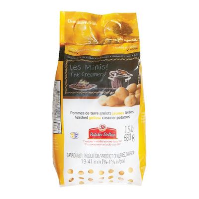 Pommes de terre grelots jaunes lavées