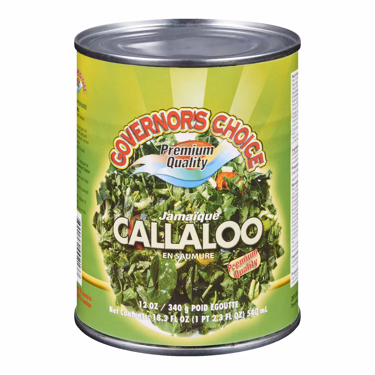 Calaloo jamaïcain Governors Choice