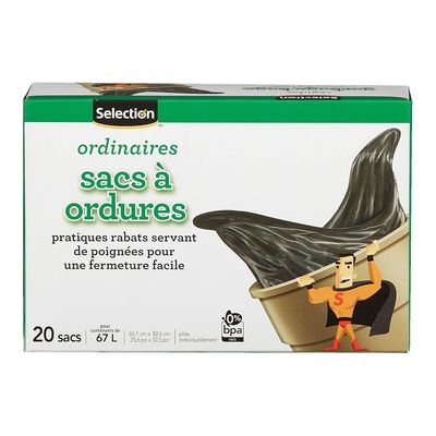 Sacs à ordures ordinaires