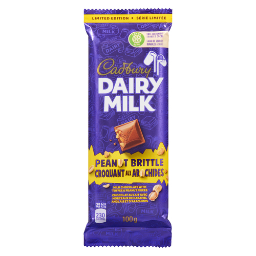 Dairy Milk Tablette de chocolat croquant aux arachides 100 g