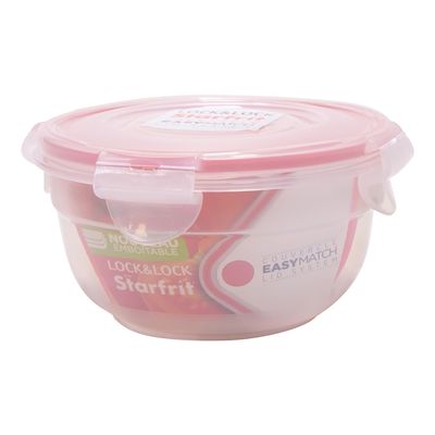 Contenant de plastique rond