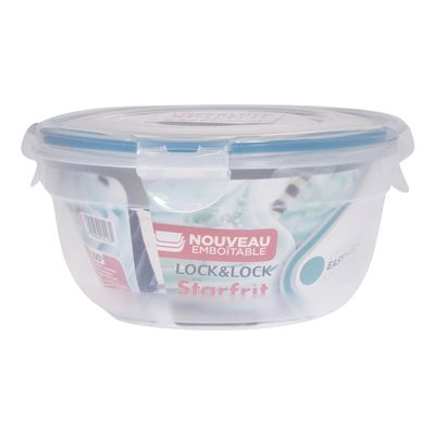 Contenant rond avec couvercle