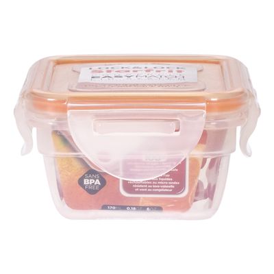 Contenant de plastique rectangulaire