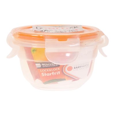 Contenant de plastique rond
