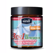 Désodorisant airall 3 en 1 en pot. lin blanc