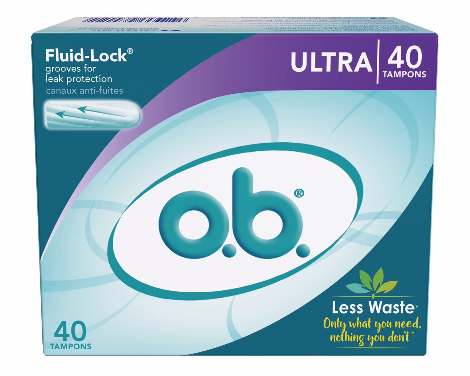 Tampons o.b. originaux sans applicateur à absorptivité ultra