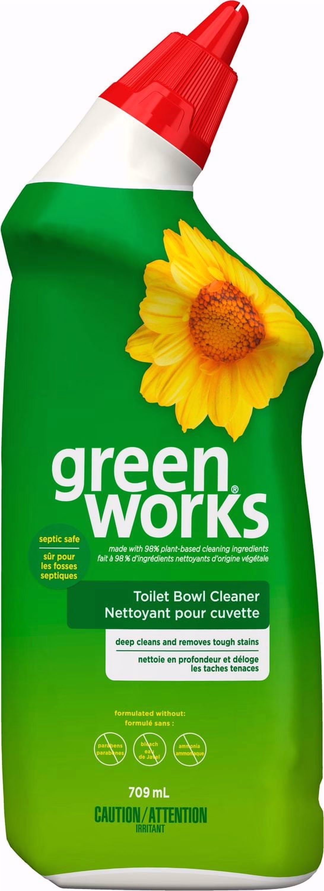 Nettoyant pour cuvette de toilette green works.