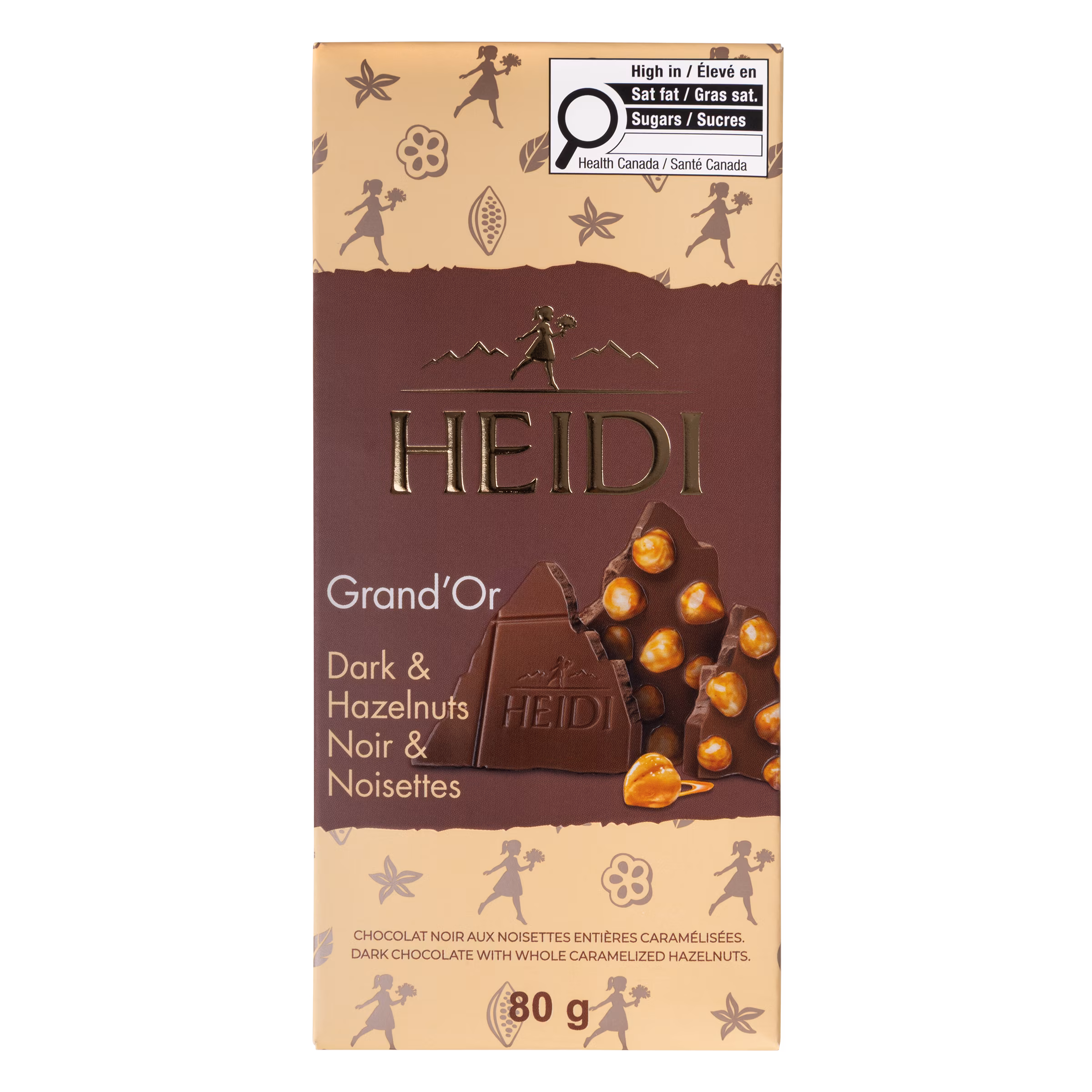 Heidi chocolat fonce amandes