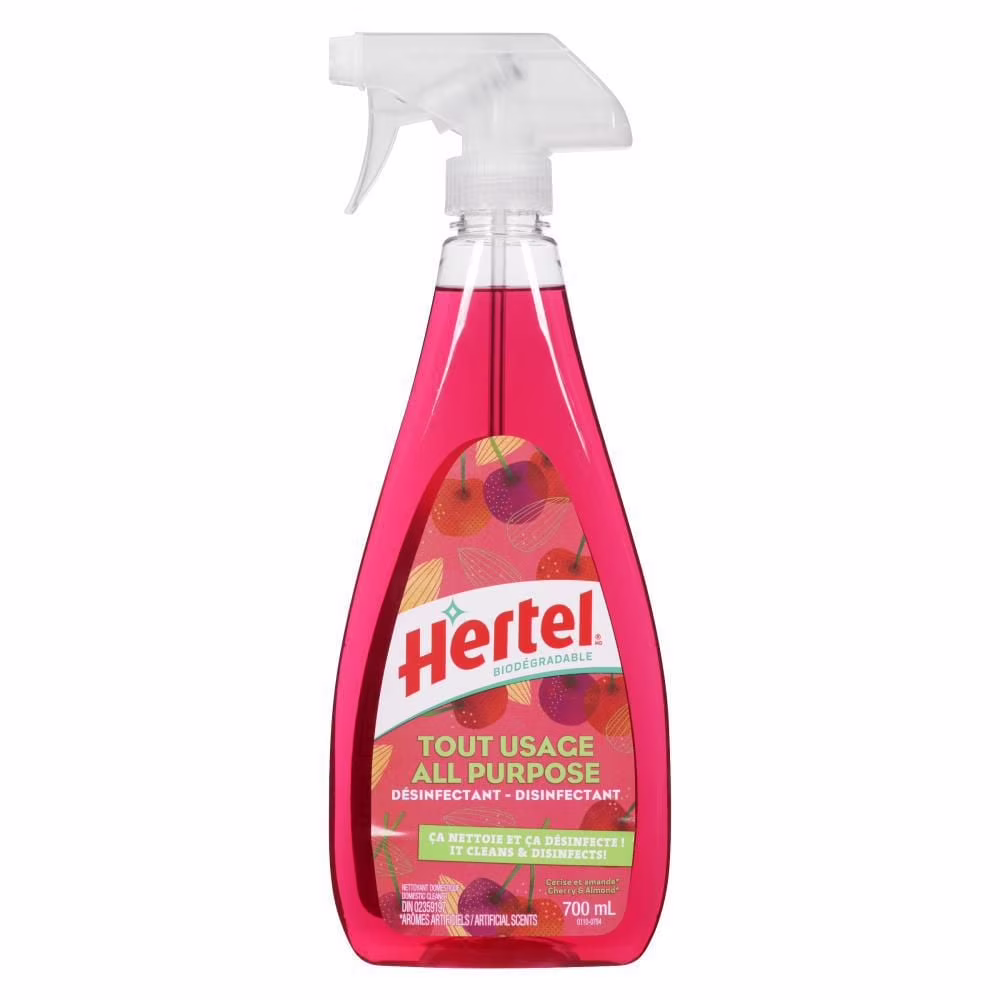 Nettoyant liquide tout usage aux cerises et aux amandes