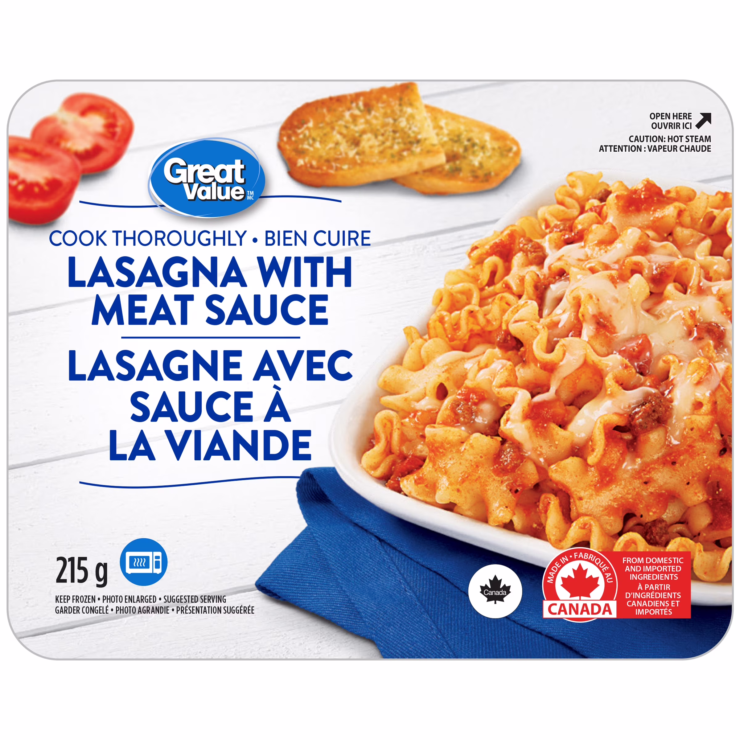 Lasagne avec sauce à la viande great value
