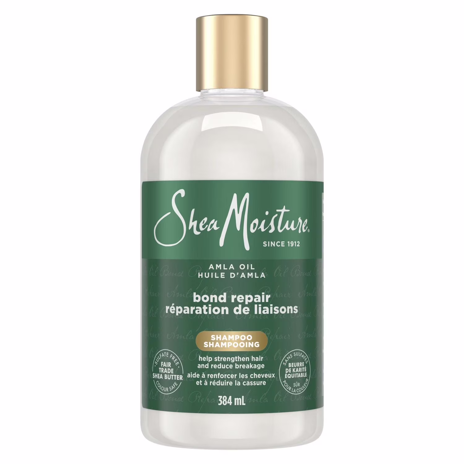 Shampoo réparateur de liens pour renforcer les cheveux. sheamoisture  amla oil. avec l'infusion restauratrice hydroplex.