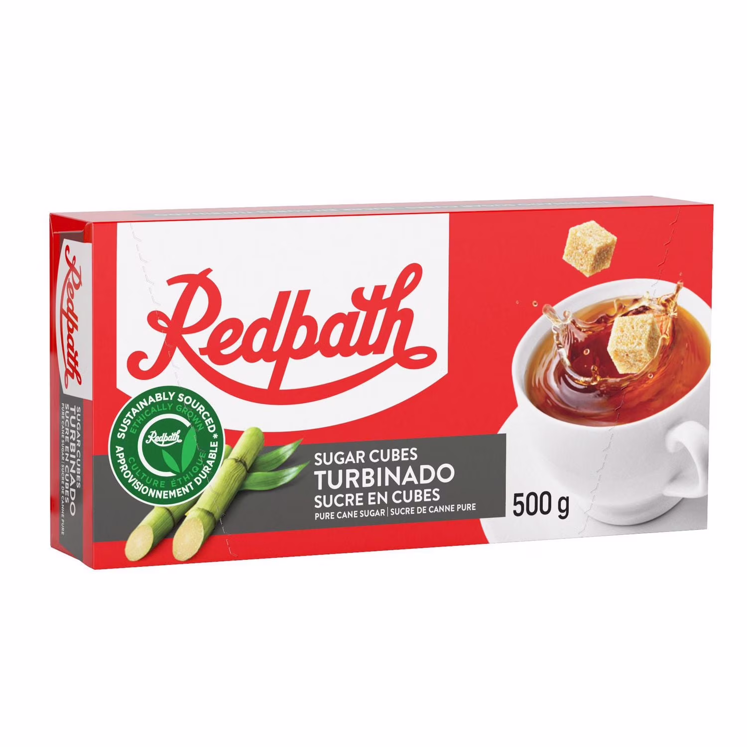 Sucre en cubes turbinado redpath