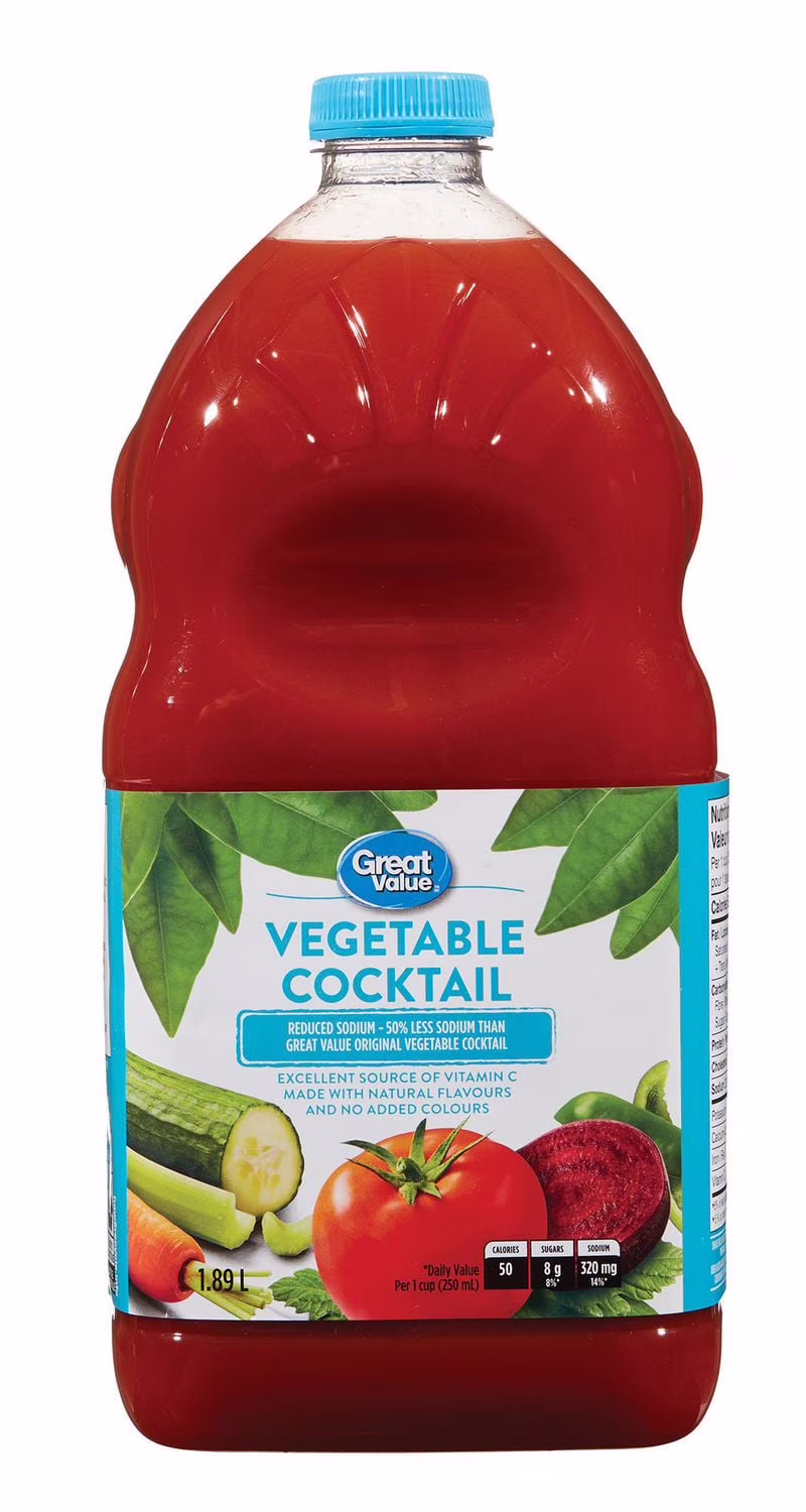 Cocktail légumes faible sodium great value