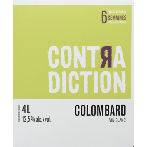 Contradiction Vin blanc Canada - Fruité et Vif 4 L