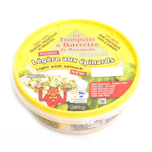 Trempette aux épinards