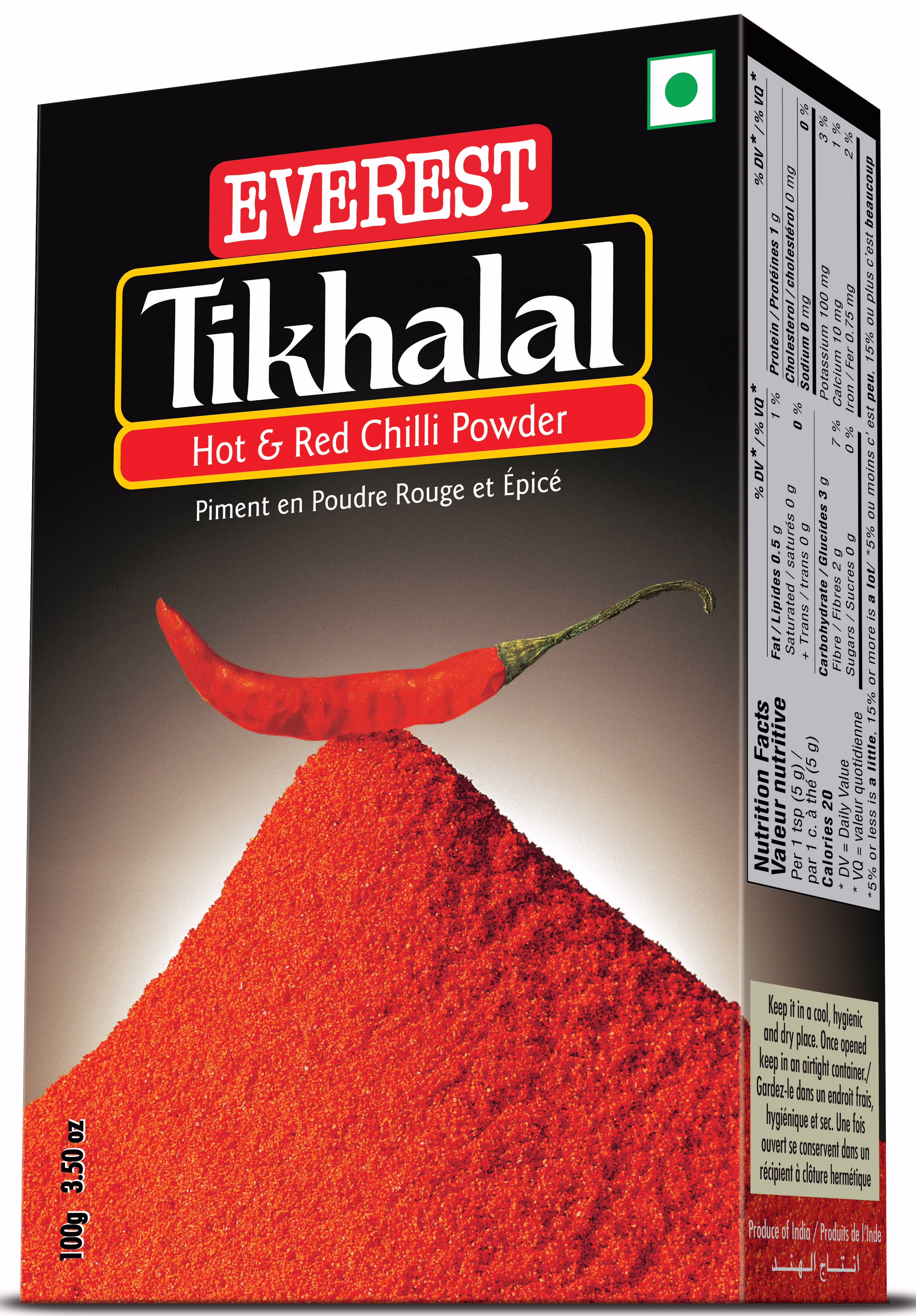 Poudre de piment everest tikhalal.