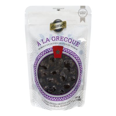 Olives noires du Maroc à la grecque