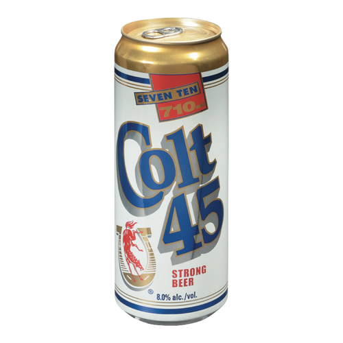 Colt 45 Bière 4.5% alcool en canette 18 ans + 710 ml