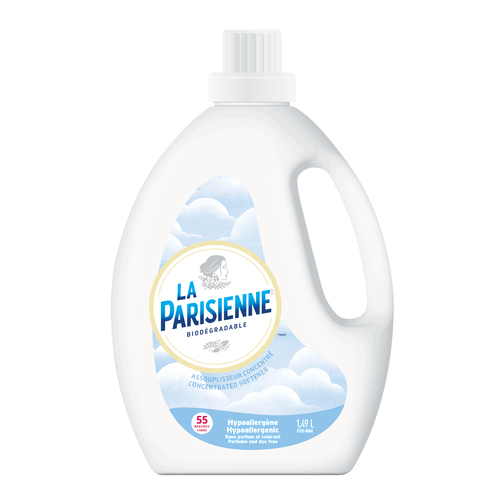 La Parisienne Assouplisseur de tissus liquide hypoallergène 55 brassées 1.49 L