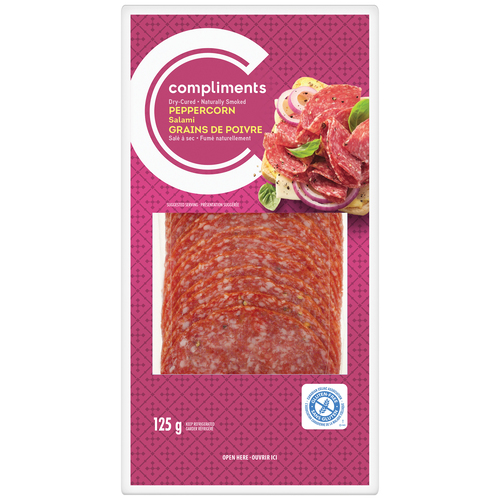 Compliments Salami grains de poivre salé à sec 125 g