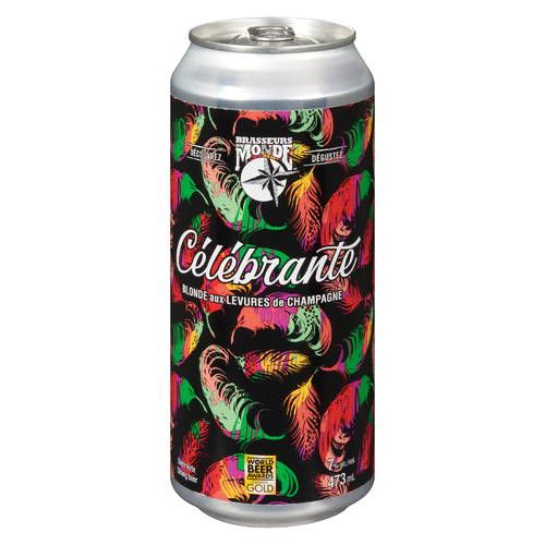 Brasseurs du Monde Célébrante Bière blonde forte 7% d'alcool 473 ml (canette)