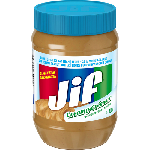 Jif Beurre d'arachide crémeux léger 500 g