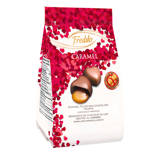 Freddo Chocolat coeurs avec centre au caramel 150 g