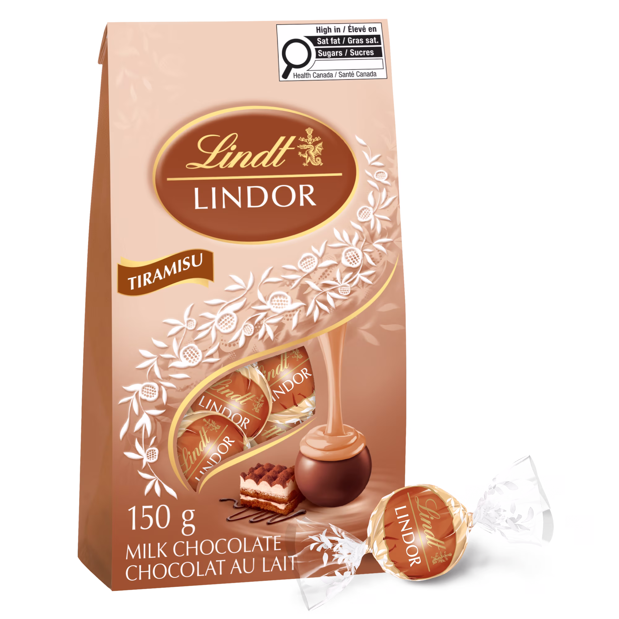 Sachet de truffes tiramisu lindor de lindt.