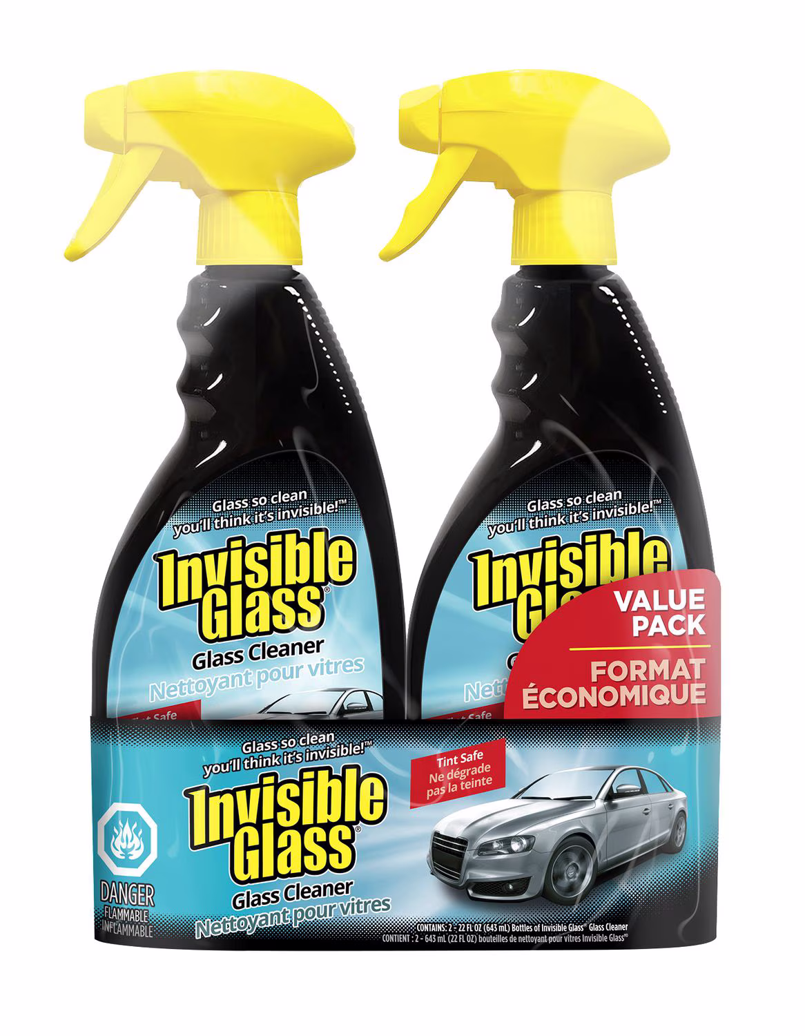 Invisible glass flacon pulvérisateur  2 pk