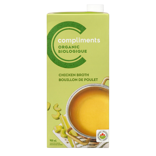 Compliments Biologique Bouillon de poulet 900 ml