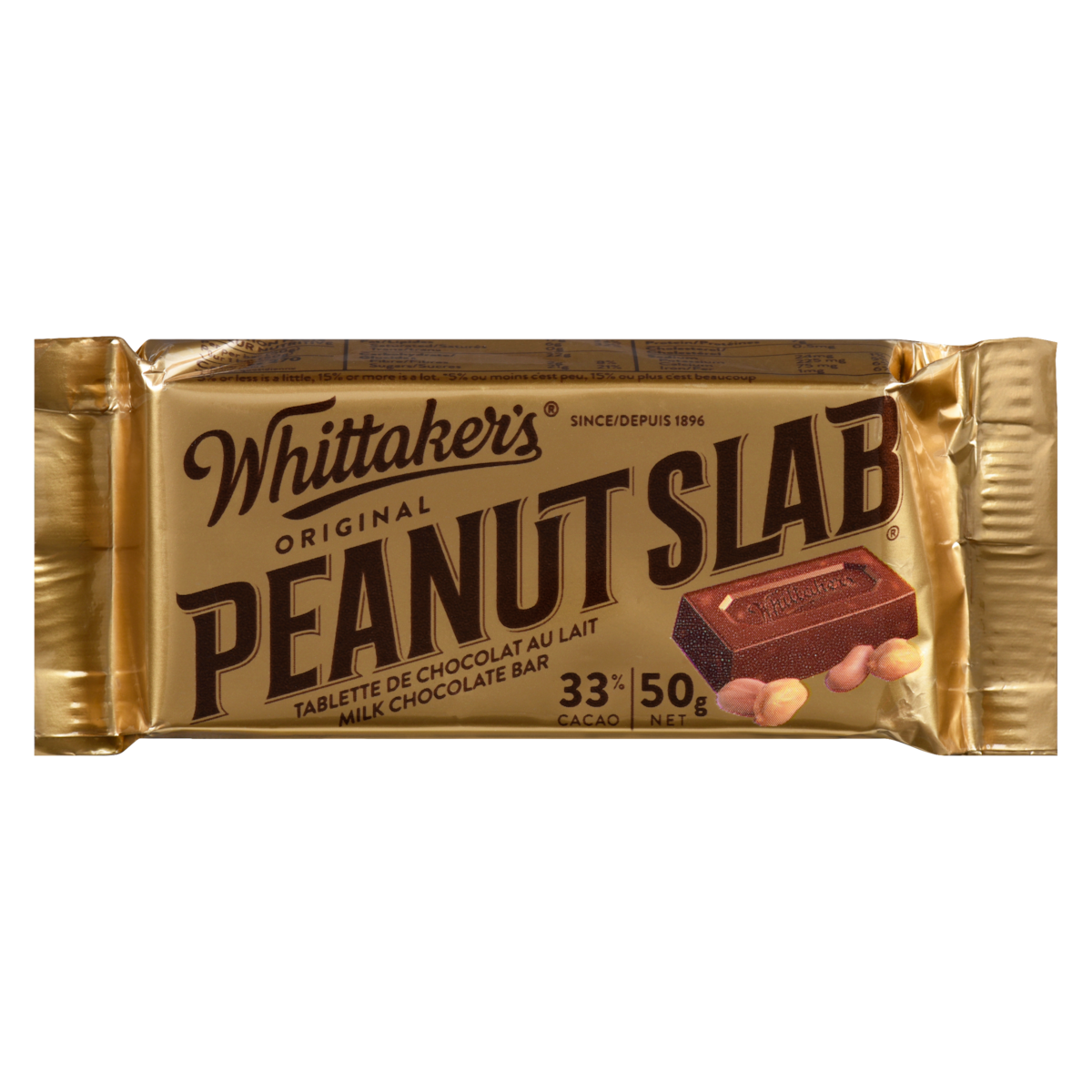 Tablette de chocolat au lait original peanut slab