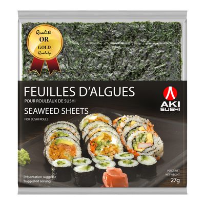 Feuilles d'algues pour rouleaux de sushi