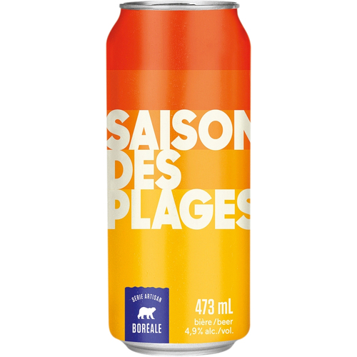 Boréale Bière Saison des plages en canette - 4.9% alcool 473 ml