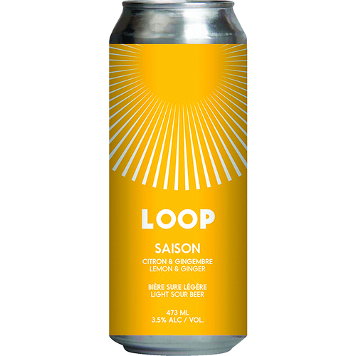 Loop Bière Saison au citron et au gingembre - 3.5% alcool 473 ml
