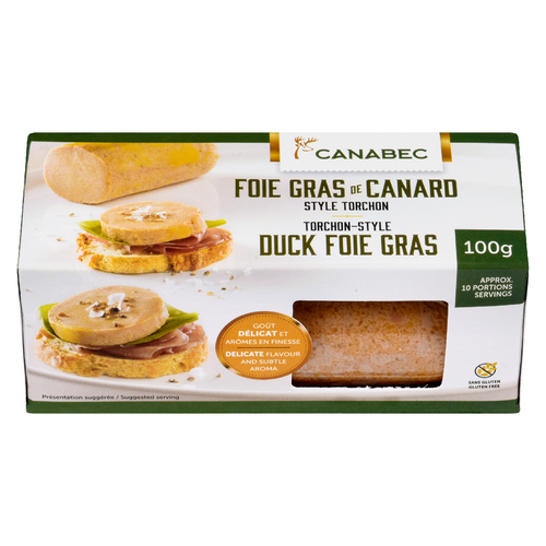 Canabec Foie gras de canard style tourchon 100 g