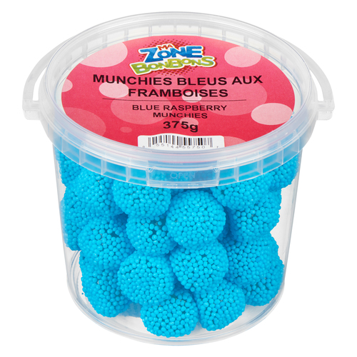 Les Aliments Johnvince Confiserie lunaires bleus aux framboises 375 g