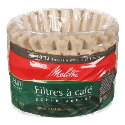Filtres à café genre panier brun naturel