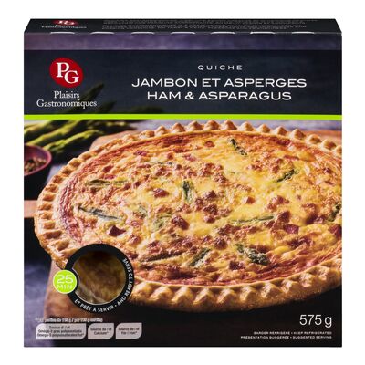 Quiche réfrigérée jambon et asperge