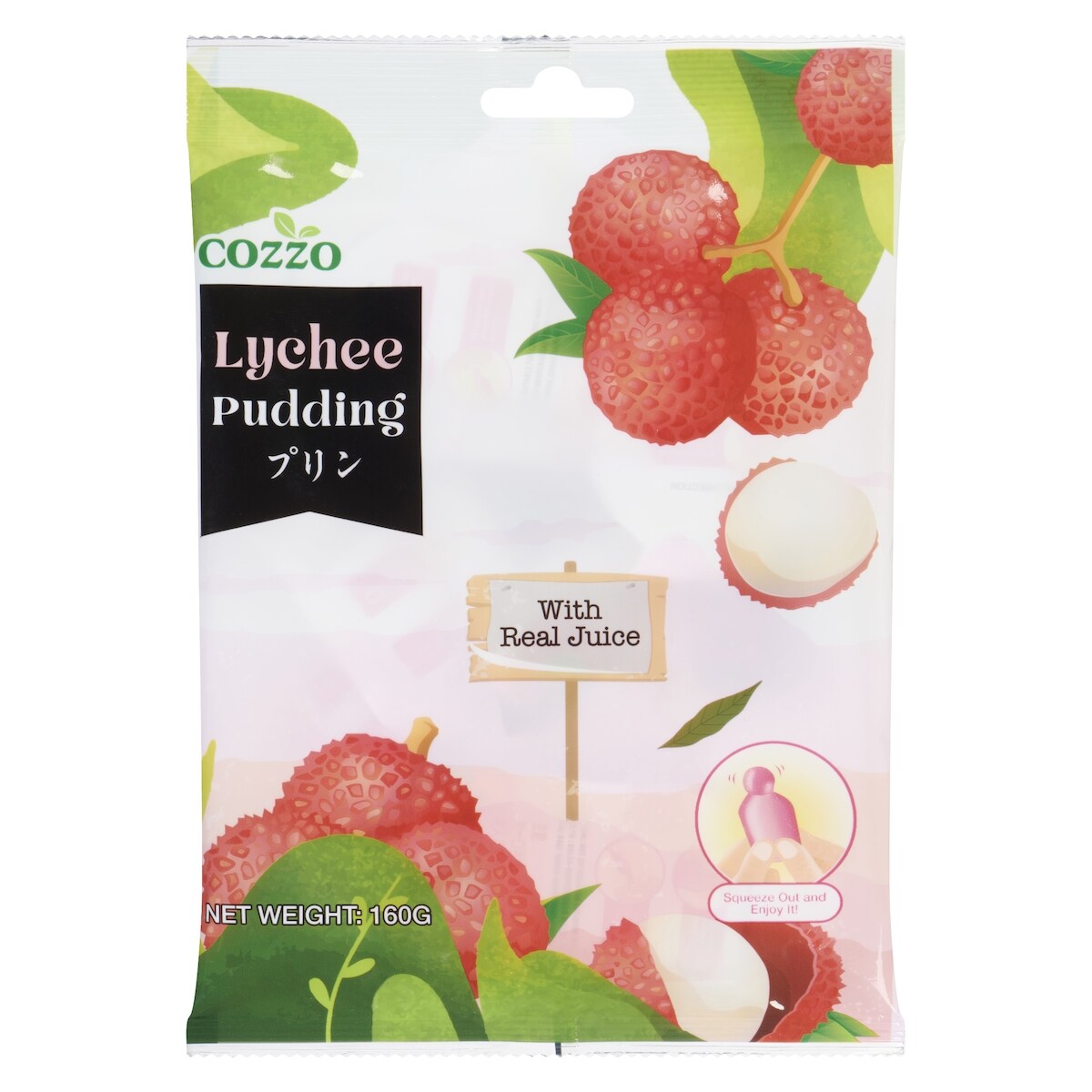 Pudding saveur litchi